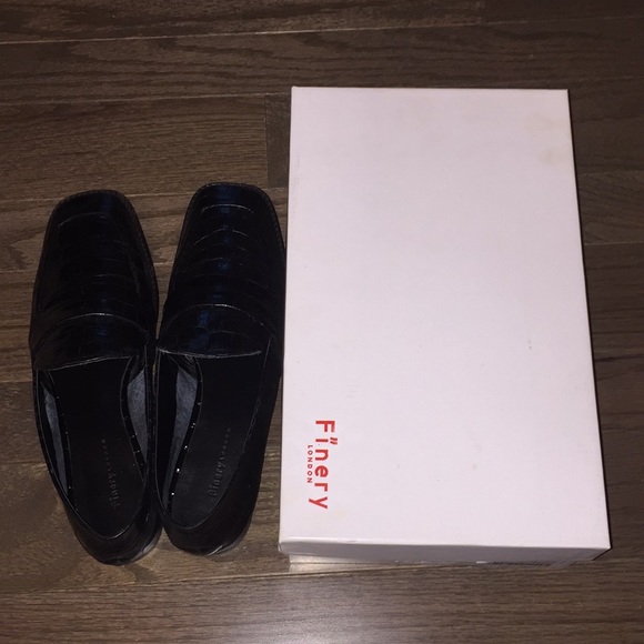 Finery London leather crocodile loafer - Picture 6 of 7
